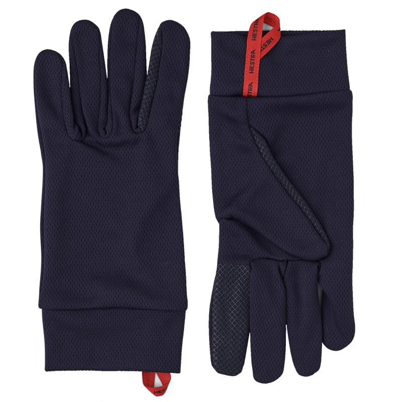 Hestra Touchscreen Gloves: Touch Point Dry Wool Liner-Base Layer, Run, Hike and Ski, Navy, 9 - Image 1